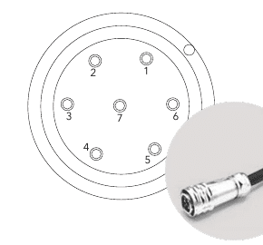 TD1 7-pin connector layout